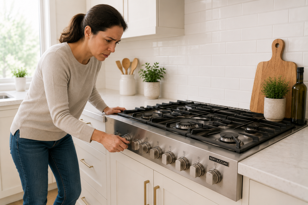 bertazzoni cooktop not igniting