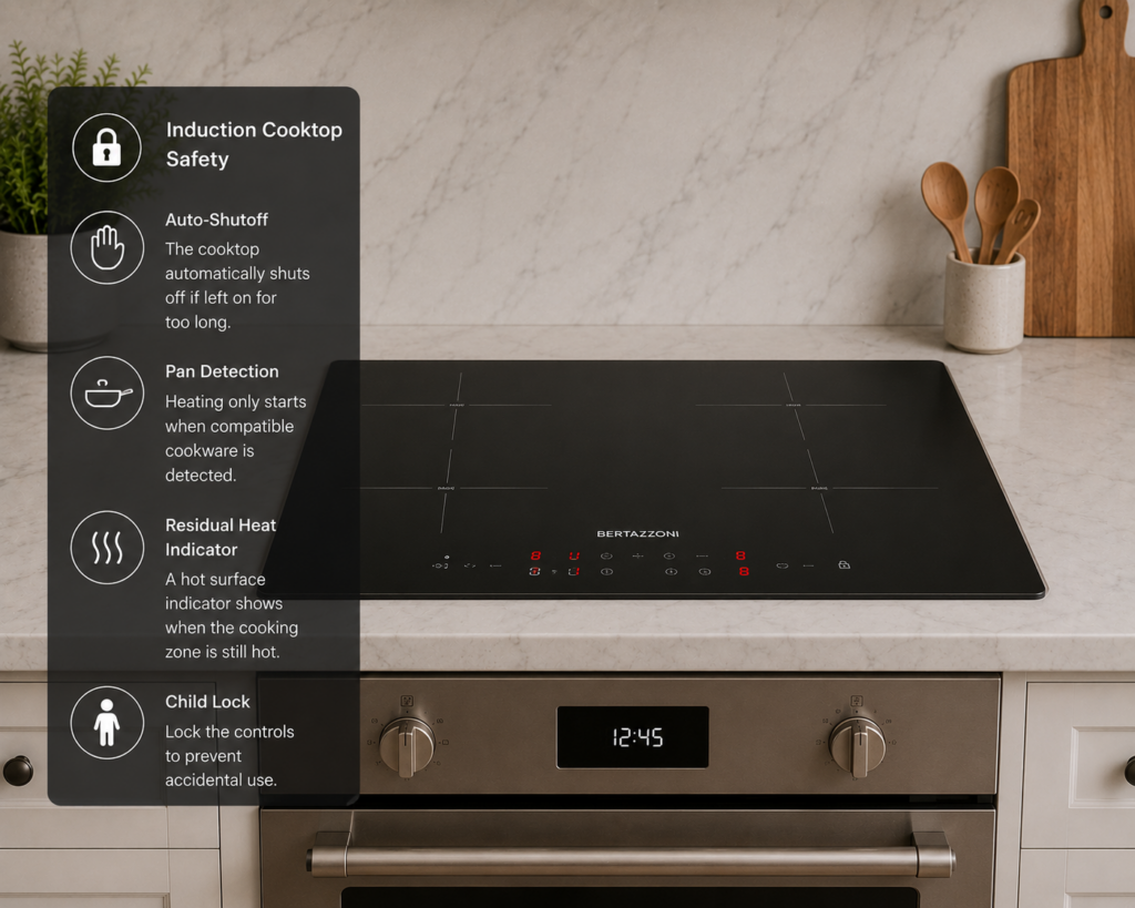 bertazzoni cooktop safety